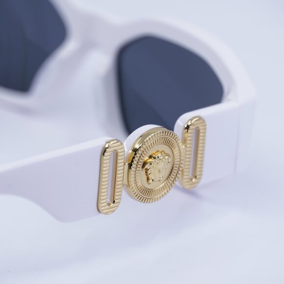 Versace Kids VK4429U 314/87 Sunglasses White Geometric Frame, Grey Lenses - Picture 4 of 10